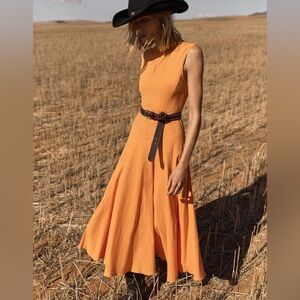 Zara Midi Swing Dress ZW Collection